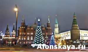 Moscow, Christmas trees